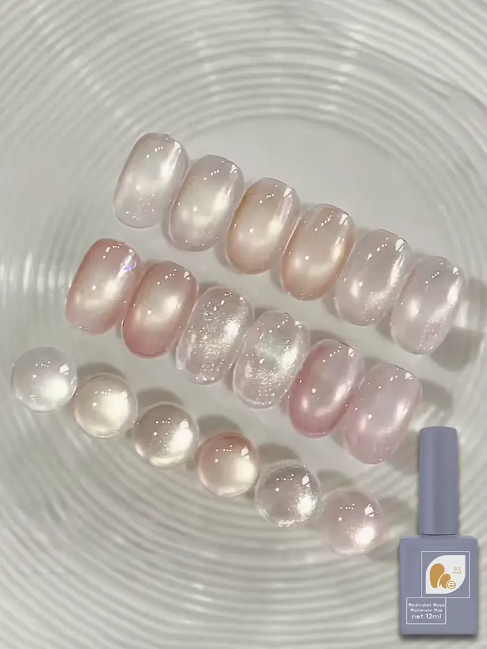 1/6PCS 12ml Gel magnétique chat aux couleurs transparentes