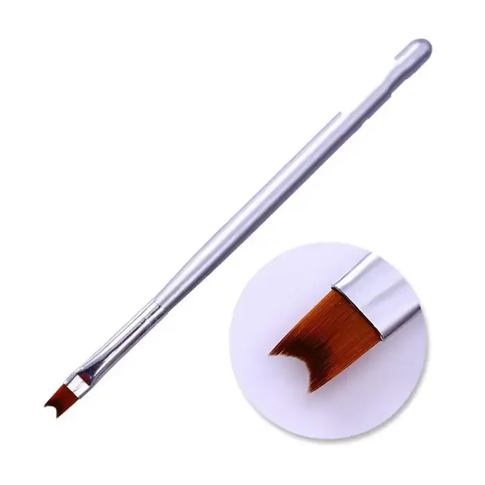 Stylo à ongles bâton bouche Oblique croissant peint pétale biseauté brosse