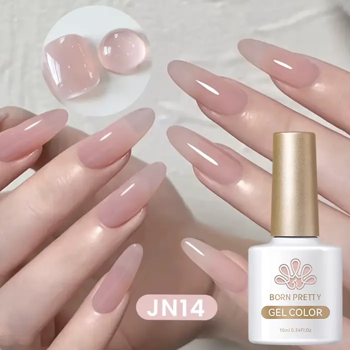 BORN PRETTY 10ml translucide gelée nu Gel vernis à ongles
