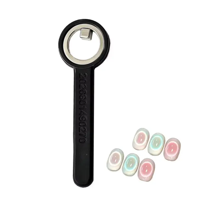 Bâtonnet magnétique œil de chat pour nail art - Aimant puissant circulaire creux effet œil de chat -