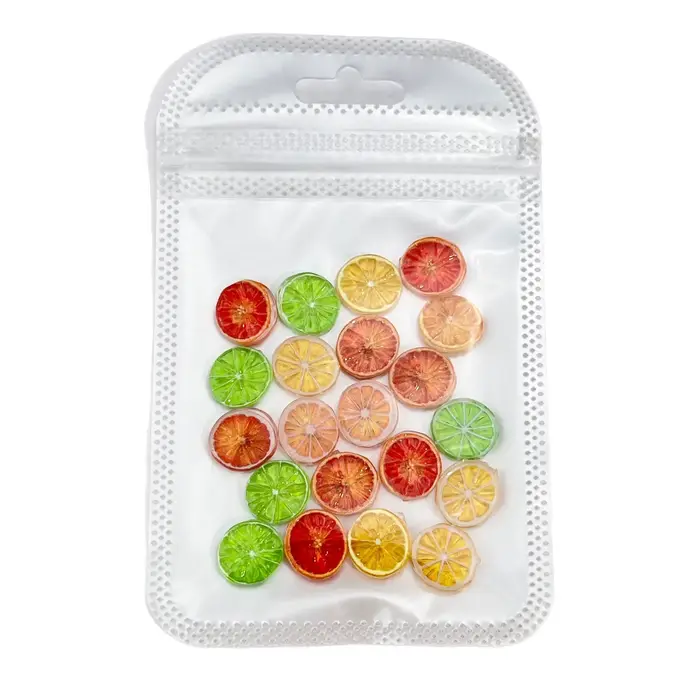 Breloques pour ongles en résine Orange