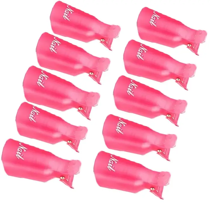 LULAA 10 pièces/16 pièces en plastique Nail Art tremper capuchon pince UV Gel dissolvant de vernis o