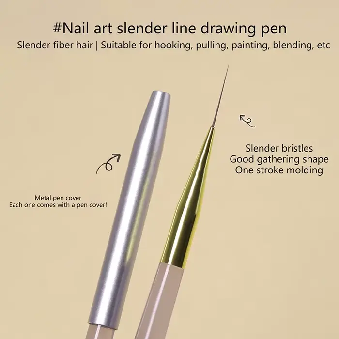 Pinceaux de revêtement pour Nail Art