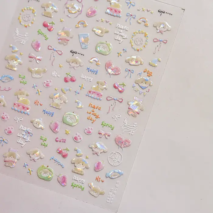 Kawaii gelée ours Nail Art 5D mignon