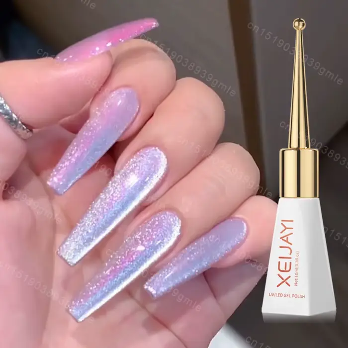 Vernis à ongles Gel magnétique en céramique œil de chat rose