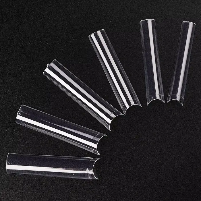 Faux ongles longs en forme de cercueil/carré en acrylique