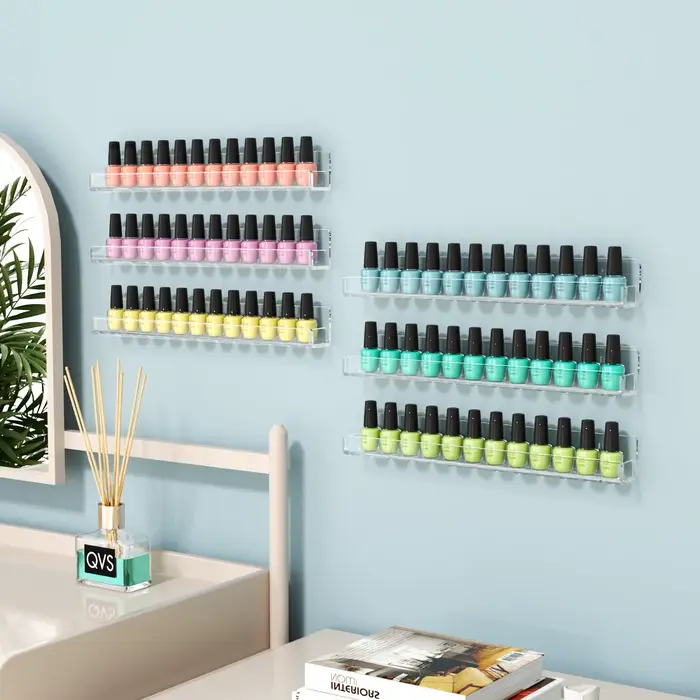 Support mural pour vernis à ongles