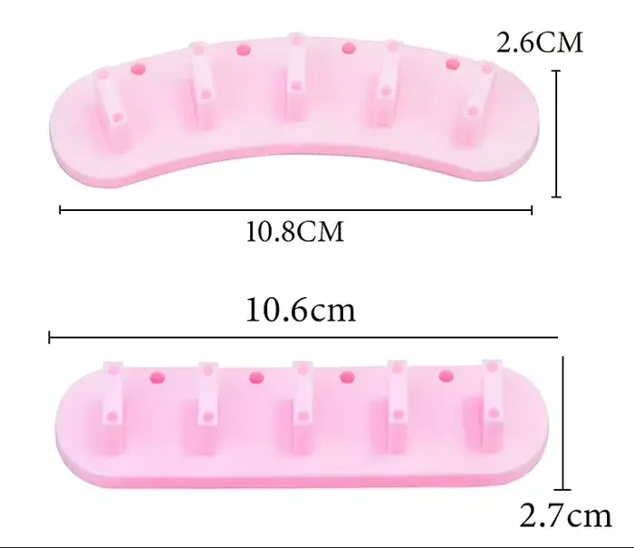 Combo d'outils pour nail art – Supports pour pointes d'ongles incurvés et droites avec présentoir pour étudiants