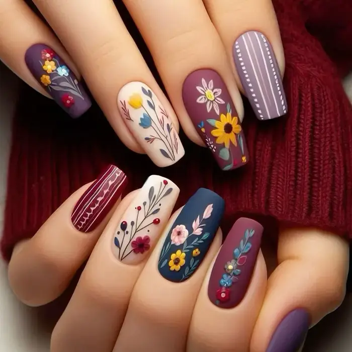 Faux ongles de Ballet mi-longs