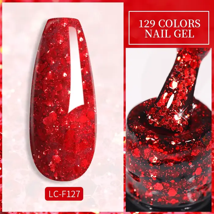 LILYCUTE – Vernis à ongles en Gel UV LED, 129 couleurs, 7ML, fournitures pour Nail Art, Vernis Semi-