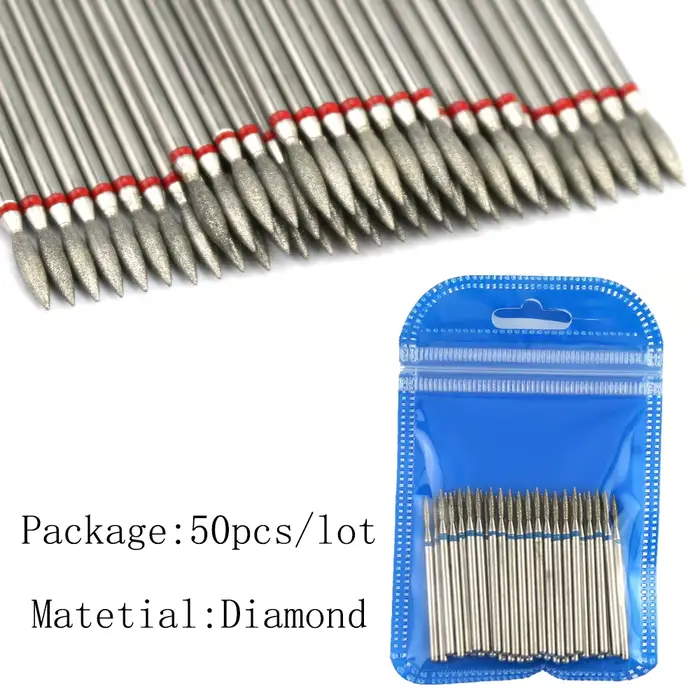 Perceuse à ongles en diamant, ensemble d'embouts de nettoyage des cuticules, fraise pour manucure, a