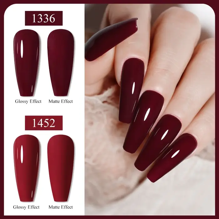 Vernis à ongles gel NAILCO 15ml, couleurs automne-hiver, sans HEMA ni TPO, longue tenue, brillant, pour nail art.
