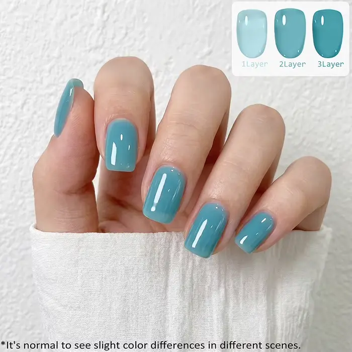 15ml Sans tracas # 20 Gels Turquoise Translucides