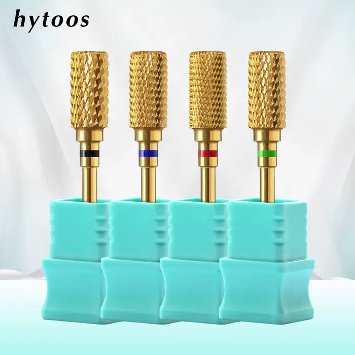 HYTOOS Embouts de ponceuse à ongles professionnels en titane anti-poussière