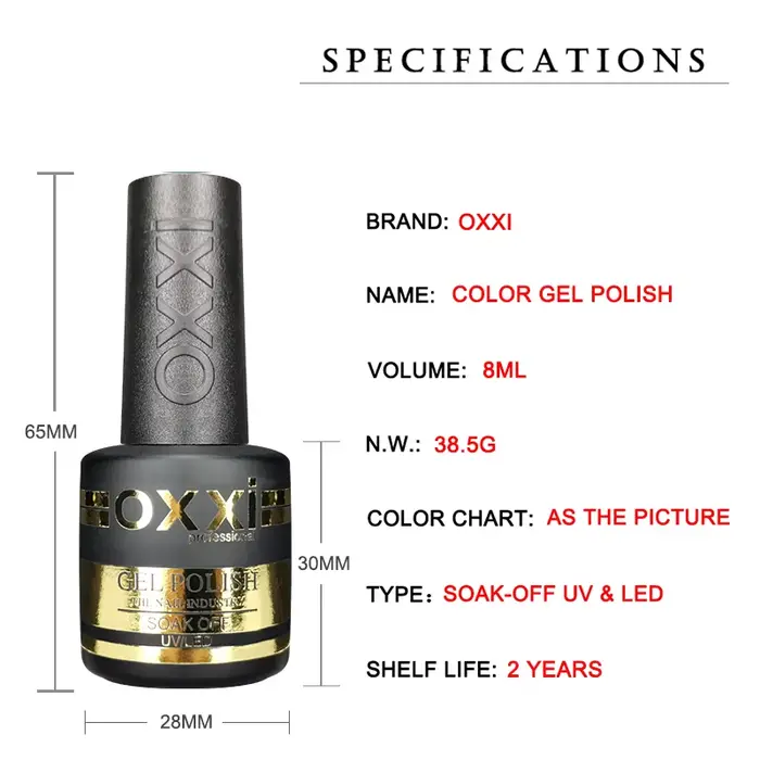 OXXI Dernières 60 Couleurs de Vernis Gel Semi-Permanent pour Ongles