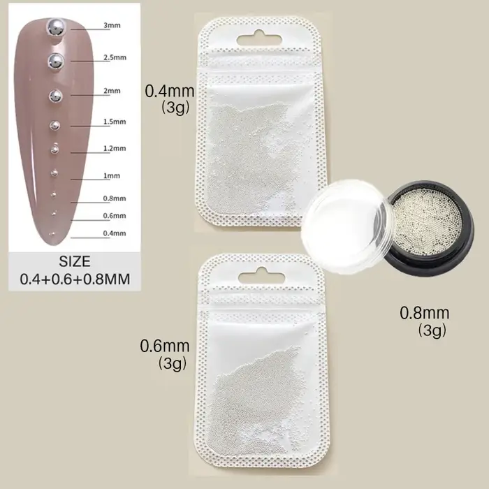 Perles de caviar pour ongles 0