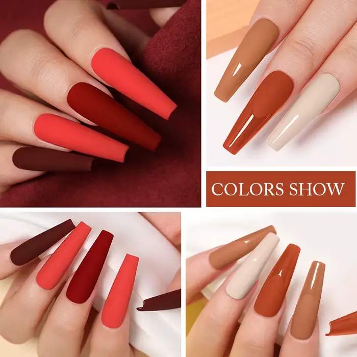 UR SUGAR 7.5ml vin foncé rouge vernis à ongles automne Gel peinture Nail Art Semi Permanent