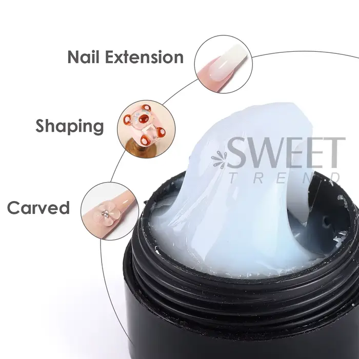 Extension d'ongles en cristal doux et solide