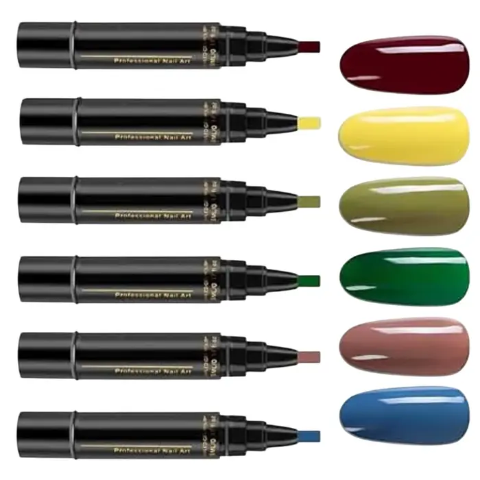 Stylo de vernis à ongles gel néon d'été