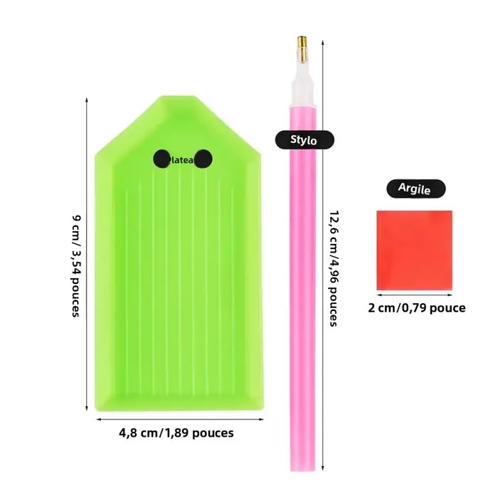 Ensemble de sélecteurs de strass avec stylo à points