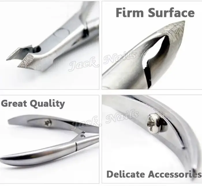 Pince à cuticules professionnelle en acier inoxydable, coupe-ongles, manucure et pédicure, soins, pi