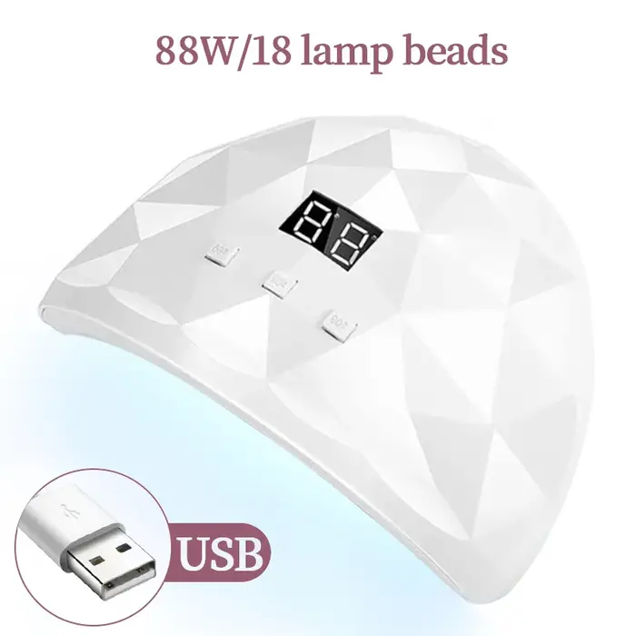 LULAA 88W sèche-ongles lampe UV lumière pour ongles Protection des yeux