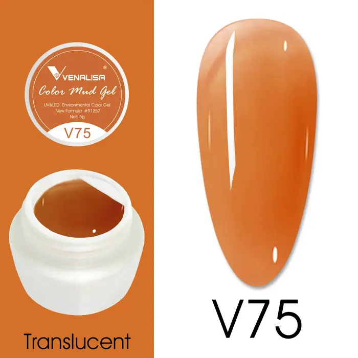 VENALISA Gel de boue de couleur-couleur Pure bricolage Nail Art Design vernis Gel UV pour manucure