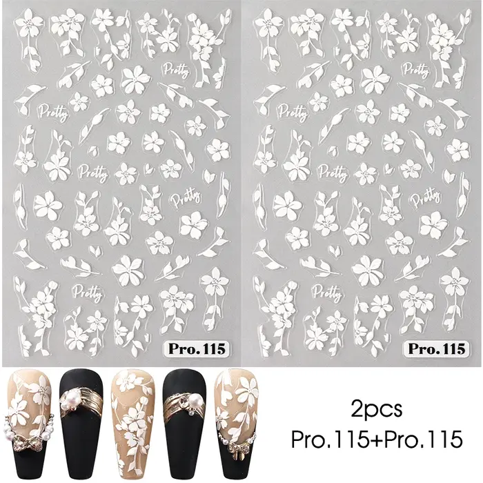 Autocollants 3D pour Nail Art