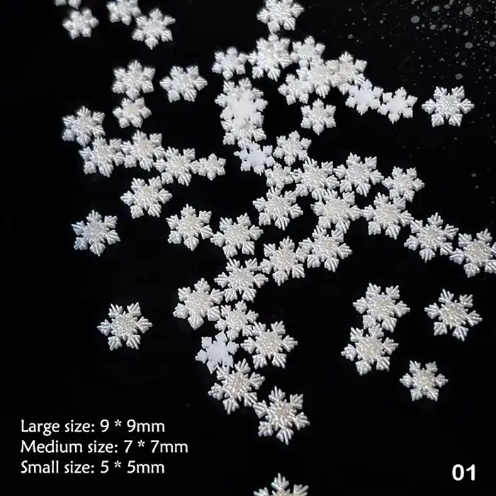 1 boîte de breloques pour ongles, série de noël, dessin animé, paillettes, nœud de père noël, strass