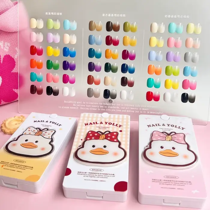 Palette de 18 Couleurs de Gel Solide pour Ongles