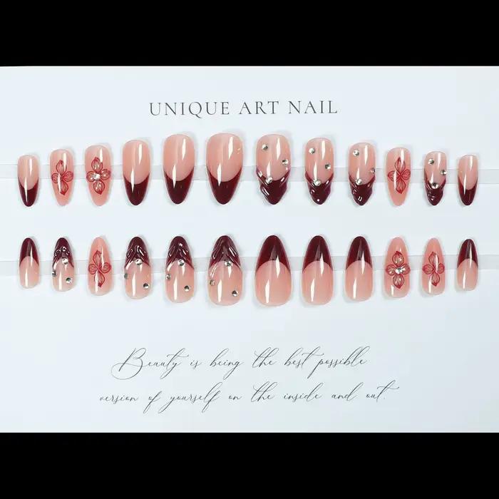 Faux ongles 3D pour femmes et filles
