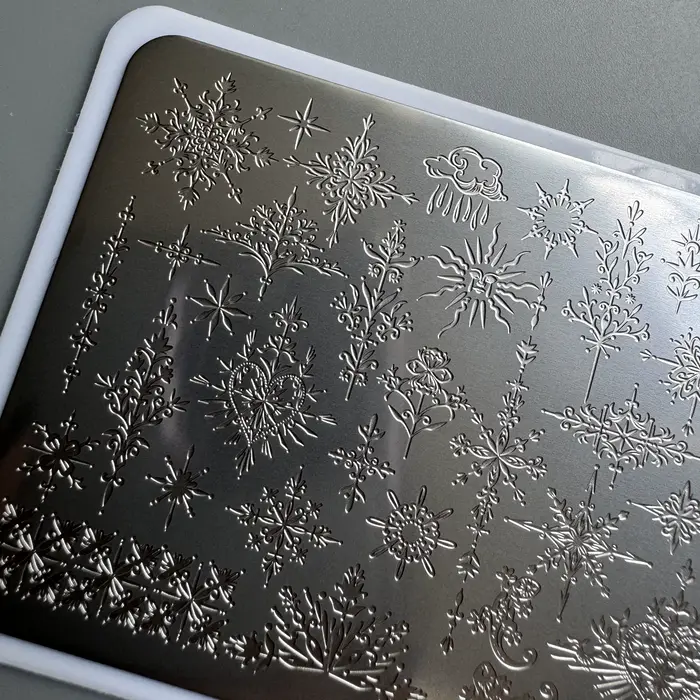 XMQ NAIL ART STAMPING PLATES FOUURS LINES TEMPLATES PLATES D'IMAGE