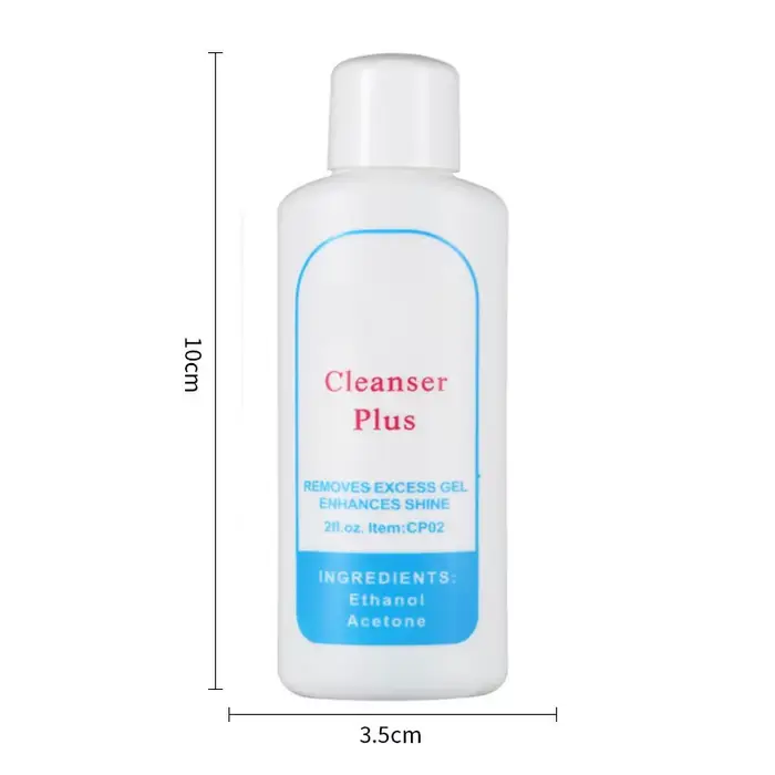 Dissolvant de vernis Gel nettoyant Plus liquide de nettoyage des pointes des ongles des doigts 60ml 