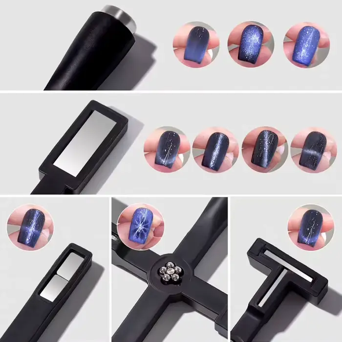 Ensemble de stylos baguette magnétique pour Nail Art, pour peinture sur Gel œil de chat 3D, baguette