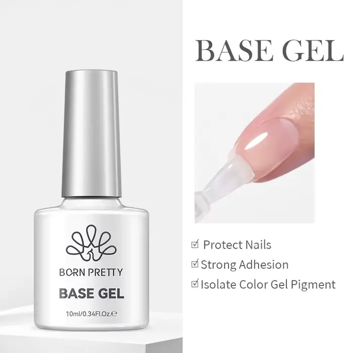 BORN PRETTY 10ml Gel Polish Multifonctionnel Base Gel Super Top Coat Soak Off UV LED Vernis à Ongles