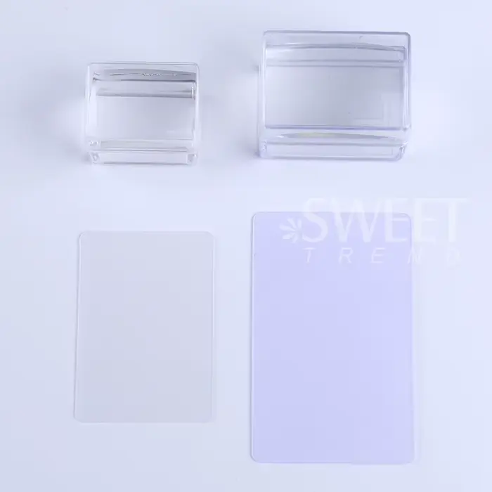Kit de plaques d'estampage pour ongles carrés
