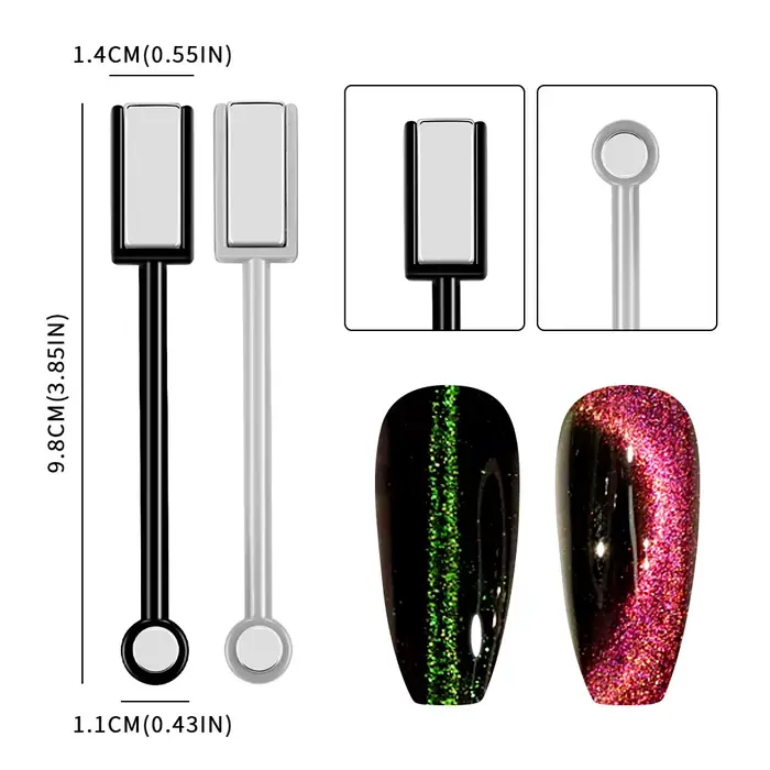 Kit de stylo baguette magnétique pour Nail Art, pour peinture sur Gel œil de chat 3D, baguette magné