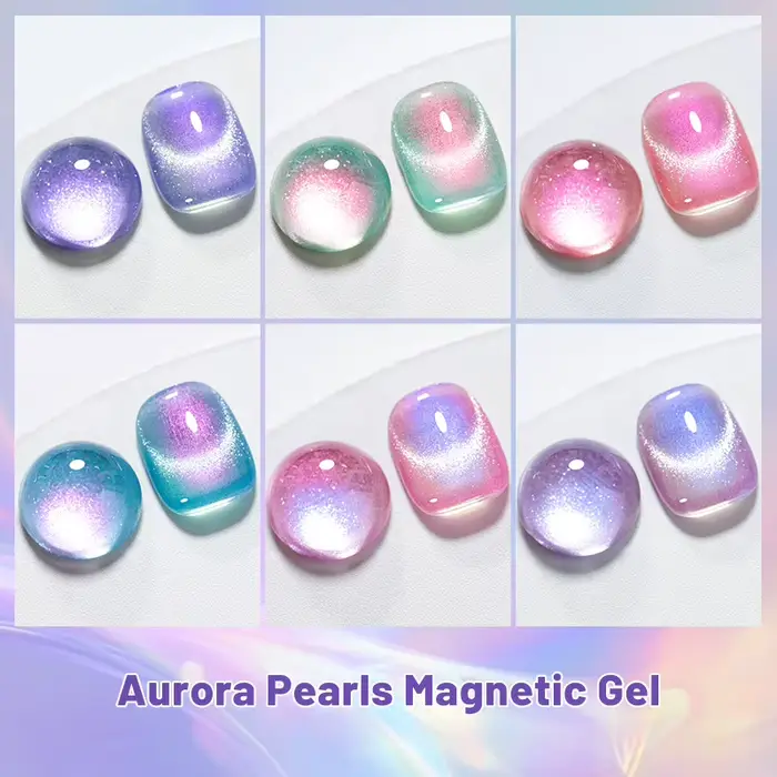 Vernis à ongles gel magnétique effet perles d'aurore 7ml