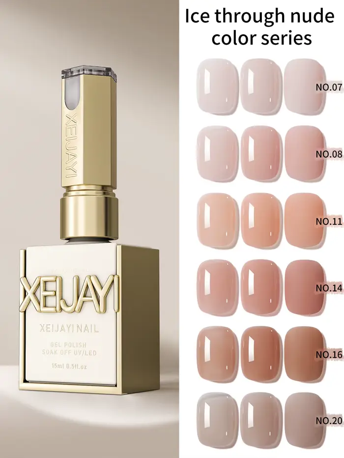 1/6 pièces 15 ml gelée glace nue vernis pelable