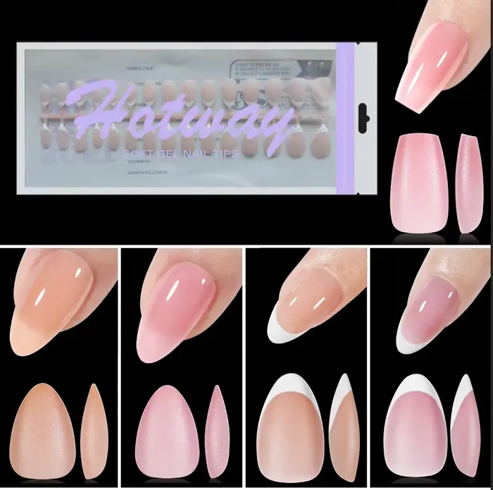 60 ongles de style français souriant