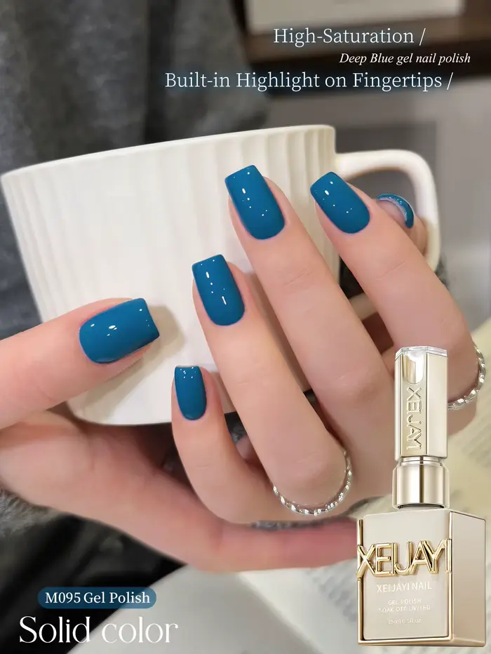1 pièce de gel à ongles bleu semi-permanent 15 ml pour nail art