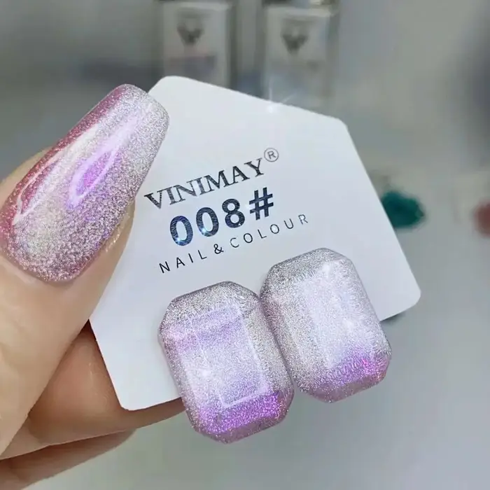 VINtenstein-Verhéritage à Ongles UV Semi-Permanent, Gel Oeil de Chat, Apprêt à Tremper, Verhéritage à Ongles Art, Verhéritage à Ongles Déficit, Manucure, 24 Pcs