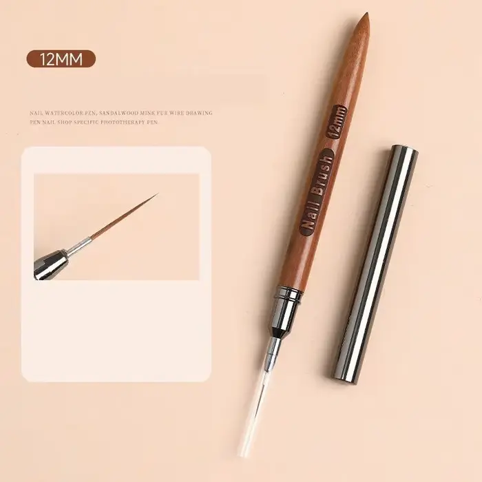 Manucure manche rond en bois Art Liner bricolage peinture pinceau dessin lignes rayure fleur