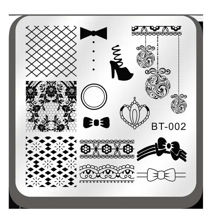 Plaques d'Estampage pour Ongles