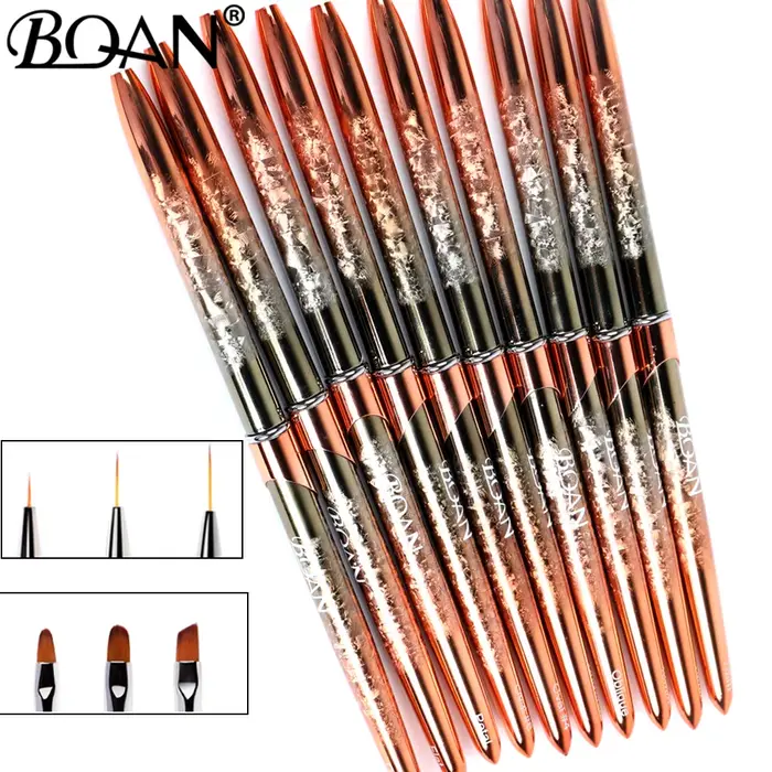 BQAN NOUVEAU Pinceau à ongles or rose