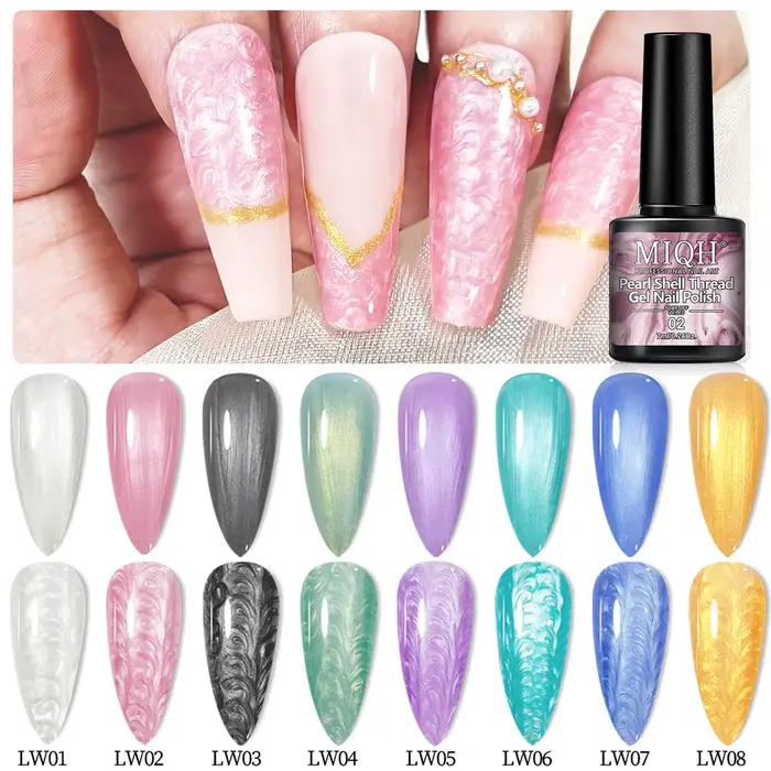 Ensemble de vernis à ongles Gel perlé de 7ml