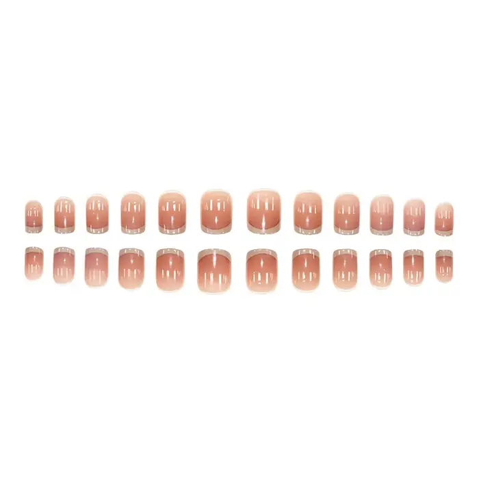 Faux ongles carrés courts pour femmes et filles