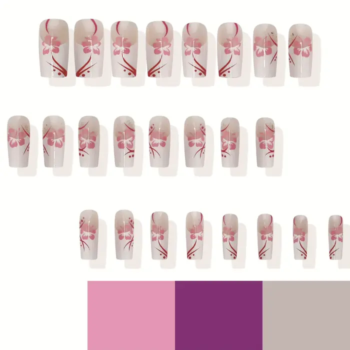 Faux ongles à breloques pour filles