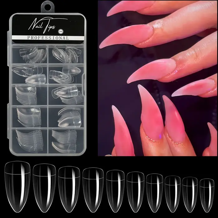 100 boîtes de faux ongles les plus vendus avec aigle unique - Conception en forme de griffe - Type spécial Alien