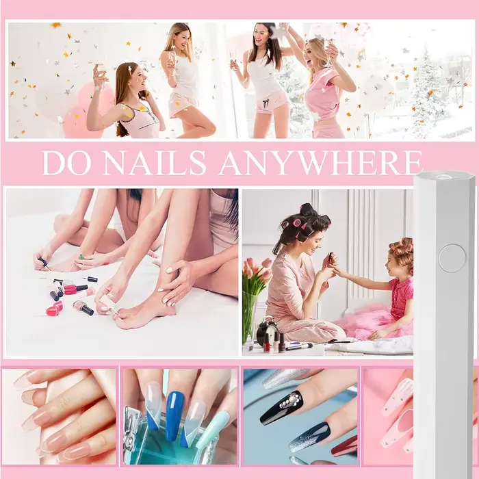 YIKOOLIN Mini lampe à ongles UV pour ongles en Gel lampe à ongles LED pour vernis Gel manucure USB s